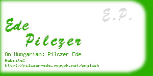 ede pilczer business card